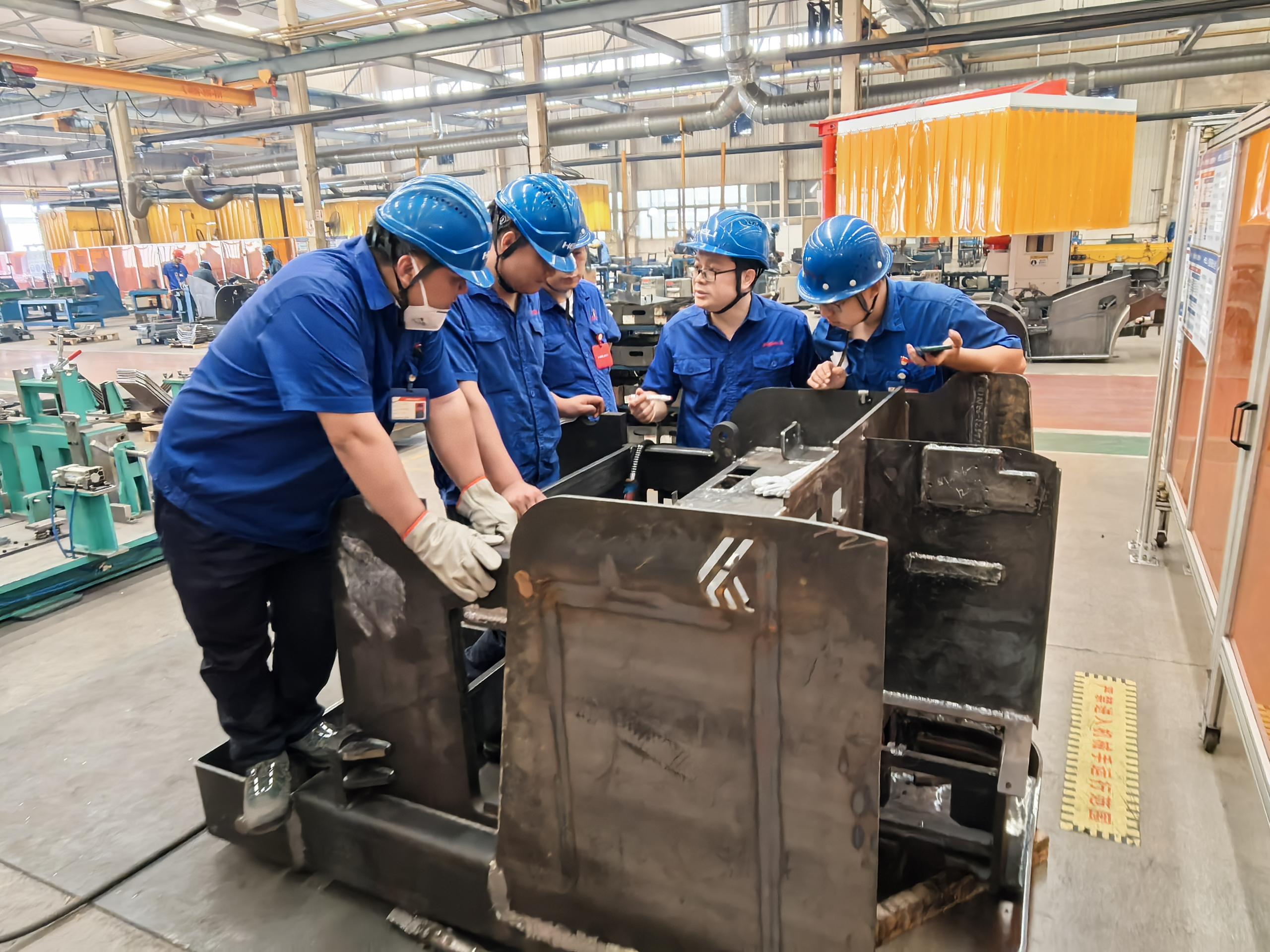 图1 站架式人下行三向车车架焊接、装配指导 左1图   首图.jpg